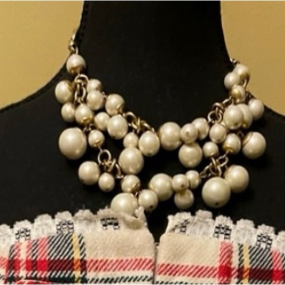 Faux pearl necklace